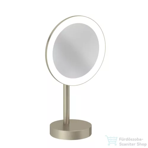 Kludi VELA R álló LED kozmetikai tükör 3x nagyítással, szálcsiszolt nikkel 58995N5F