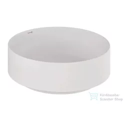   Kludi RESA R 40 cm-es pultra ültethető mosdó, csaplyuk és túlfolyó nélkül, matt fehér 58CW1053