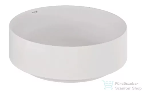 Kludi RESA R 40 cm-es pultra ültethető mosdó, csaplyuk és túlfolyó nélkül, matt fehér 58CW1053