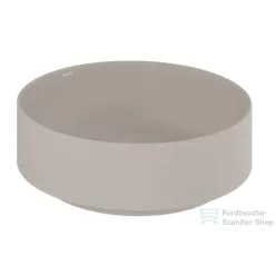   Kludi RESA R 40 cm-es pultra ültethető mosdó, csaplyuk és túlfolyó nélkül, matt világosszürke 58CW10O2