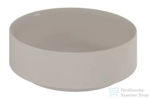 Kludi RESA R 40 cm-es pultra ültethető mosdó, csaplyuk és túlfolyó nélkül, matt világosszürke 58CW10O2