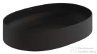 Kludi RESA O 60x40 cm-es pultra ültethető mosdó, csaplyuk és túlfolyó nélkül, matt fekete 58CW2039