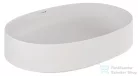 Kludi RESA O 60x40 cm-es pultra ültethető mosdó, csaplyuk és túlfolyó nélkül, matt fehér 58CW2053