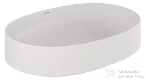 Kludi RESA O 60x40 cm-es pultra ültethető mosdó, csaplyuk és túlfolyó nélkül, matt fehér 58CW2053