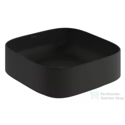   Kludi RESA C 40x40 cm-es pultra ültethető mosdó, csaplyuk és túlfolyó nélkül, matt fekete 58CW3039