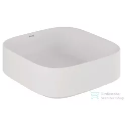   Kludi RESA C 40x40 cm-es pultra ültethető mosdó, csaplyuk és túlfolyó nélkül, matt fehér 58CW3053