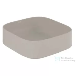   Kludi RESA C 40x40 cm-es pultra ültethető mosdó, csaplyuk és túlfolyó nélkül, matt világosszürke 58CW30O2
