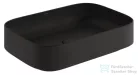 Kludi RESA S 60x40 cm-es pultra ültethető mosdó, csaplyuk és túlfolyó nélkül, matt fekete 58CW4039