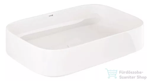 Kludi RESA S 60x40 cm-es pultra ültethető mosdó, csaplyuk és túlfolyó nélkül, fehér 58CW4043