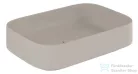 Kludi RESA S 60x40 cm-es pultra ültethető mosdó, csaplyuk és túlfolyó nélkül, matt világosszürke 58CW40O2