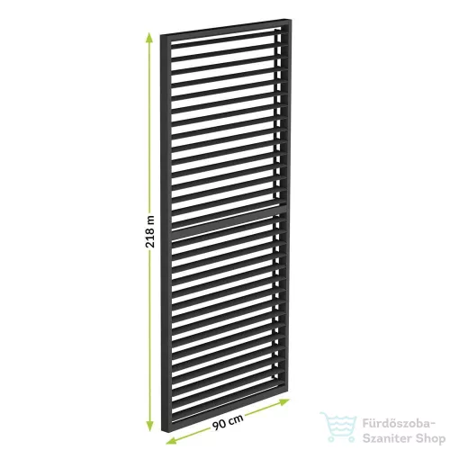 Mirpol LUXE Lamellás oldalpanel (R) 90x218cm 3 m-ig antracit 5901738197374