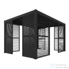 Mirpol LUXE Lamellás oldalpanel (R) 90x218cm 3 m-ig antracit 5901738197374