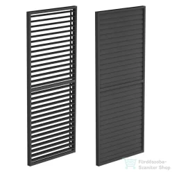   Mirpol LUXE Lamellás oldalpanel (R) 123x218cm 4 m-ig antracit 5901738197381