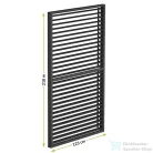 Mirpol LUXE Lamellás oldalpanel (R) 123x218cm 4 m-ig antracit 5901738197381