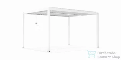 Mirpol LUXE pergola 3x4m fehér LED világítással 5902659145123