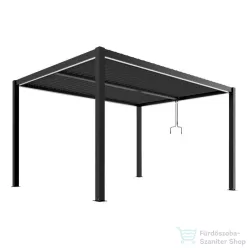   Mirpol LUXE pergola 4x4m antracit LED világítással 5905610251185