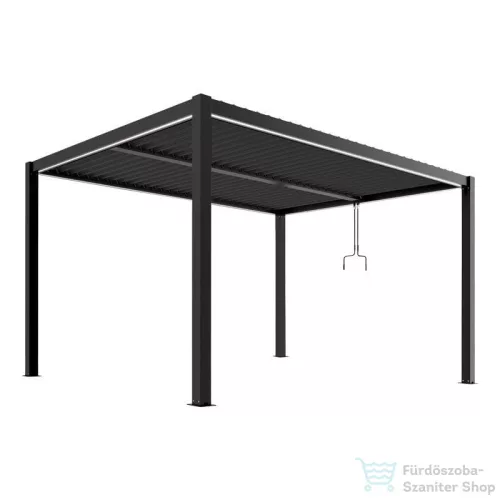 Mirpol LUXE pergola 4x4m antracit LED világítással 5905610251185