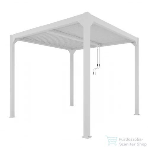 Mirpol LUXE pergola 4x4m fehér LED világítással 5905610251192