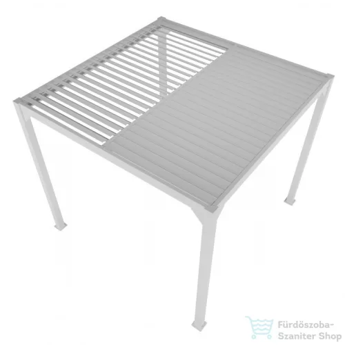 Mirpol LUXE pergola 4x4m fehér LED világítással 5905610251192