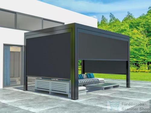Mirpol LUXE kézi napellenző 370x218cm 4 m-ig antracit 5905610251413
