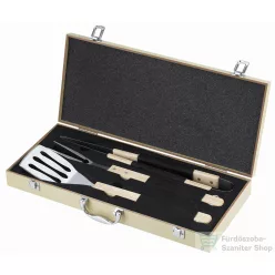   Mirpol 3 db-os grill eszköz készlet fadobozban 5905610252960