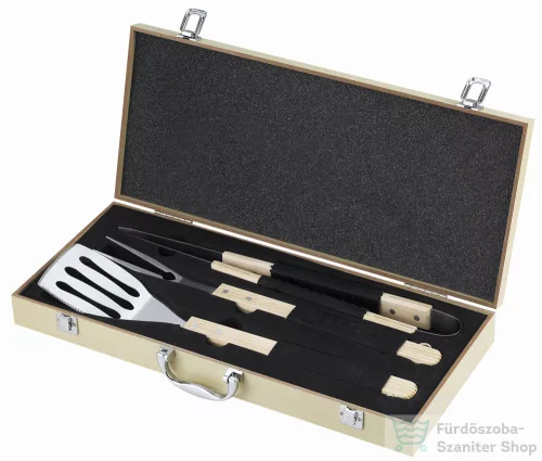 Mirpol 3 db-os grill eszköz készlet fadobozban 5905610252960