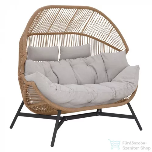 Mirpol HOLAND rattan dupla kosárfotel bézs 5905610255527