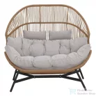 Mirpol HOLAND rattan dupla kosárfotel bézs 5905610255527