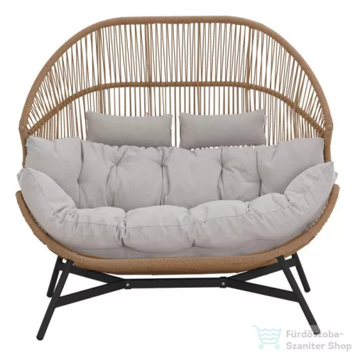 Mirpol HOLAND rattan dupla kosárfotel bézs 5905610255527