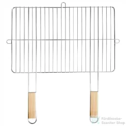   Mirpol Szögletes grillrács fa fogantyúval 57x51 cm 5905610256289