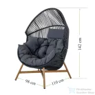 Mirpol Holand rattan kosárfotel 5908227360806