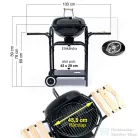 Mirpol MIR270 szenes grill fedéllel 5908227361070