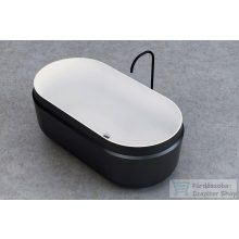   Kolpa San Boul 165x85 szabadon álló kád fekete/fehér színben  592300