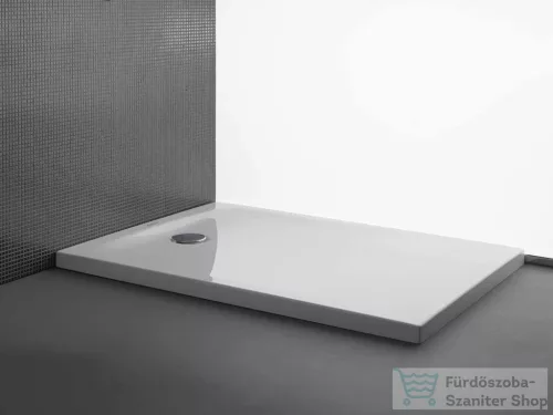 Kolpa San EVELIN TRAY Q 90x90 cm-es, padlóra helyezhető, vagy beépíthető zuhanytálca, szifon nélkül, fehér 593030