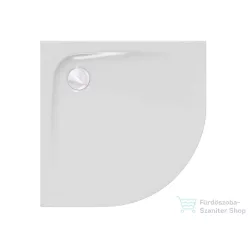   Kolpa San Evein Tray R 90x90 cm-es negyedköríves, alacsony akril zuhanytálca, szifon nélkül, fehér 593050