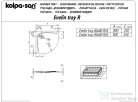 Kolpa San Evein Tray R 90x90 cm-es negyedköríves, alacsony akril zuhanytálca, szifon nélkül, fehér 593050