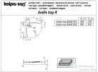 Kolpa San Evein Tray R 90x90 cm-es negyedköríves, előlapos akril zuhanytálca, szifon nélkül, fehér 593060