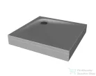 Kolpa San EVELIN TRAY Q 80x80 cm-es, előlapos zuhanytálca, szifon nélkül, fehér 593290