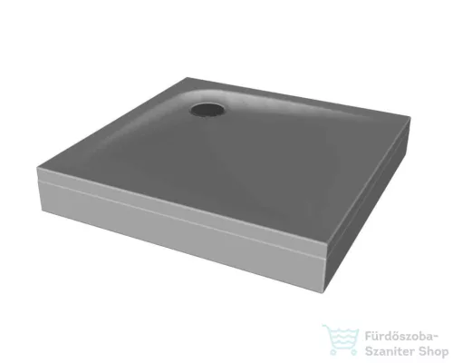 Kolpa San EVELIN TRAY Q 80x80 cm-es, előlapos zuhanytálca, szifon nélkül, fehér 593290