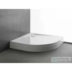   Kolpa San Evein Tray R 80x80 cm-es negyedköríves, előlapos akril zuhanytálca, szifon nélkül, fehér 593310