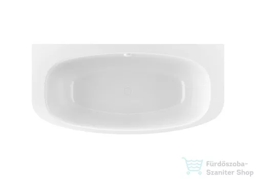 Kolpa San LENOX SP 160x80 cm-es falhoz tolható térkád fehér leeresztővel, fényes fehér 595180