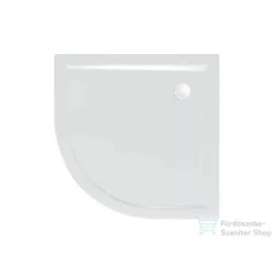   Kolpa San MACARENA 100x100 cm-es negyedköríves öntött márvány zuhanytálca, szifon nélkül, fehér 597210