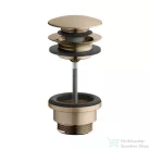 Keuco click-clack leeresztő túlfolyós mosdóhoz, szálcsiszolt bronz 59902030000