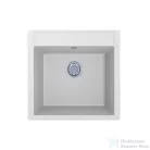 Lunart Aragorn 510 50,9x49,5 cm-es öntött gránit mosogató medence szifon nélkül,Pearl white 5999123000057