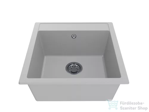 Lunart Aragorn 510 50,9x49,5 cm-es öntött gránit mosogató medence szifon nélkül,Pearl white 5999123000057