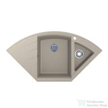   Lunart Beren 110x57,5  cm-es öntött gránit mosogató medence gyümölcsmosóval,szifon nélkül,Sand 5999123000101