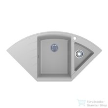   Lunart Beren 110x57,5  cm-es öntött gránit mosogató medence gyümölcsmosóval,szifon nélkül,Pearl white 5999123000118