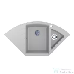   Lunart Beren 110x57,5  cm-es öntött gránit mosogató medence gyümölcsmosóval,szifon nélkül,Pearl white 5999123000118