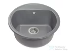 Lunart Otis 51,6 cm-es öntött gránit mosogató medence szifon nélkül,Szürke 5999123000194