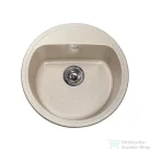 Lunart Otis 51,6 cm-es öntött gránit mosogató medence szifon nélkül,Sand 5999123000200